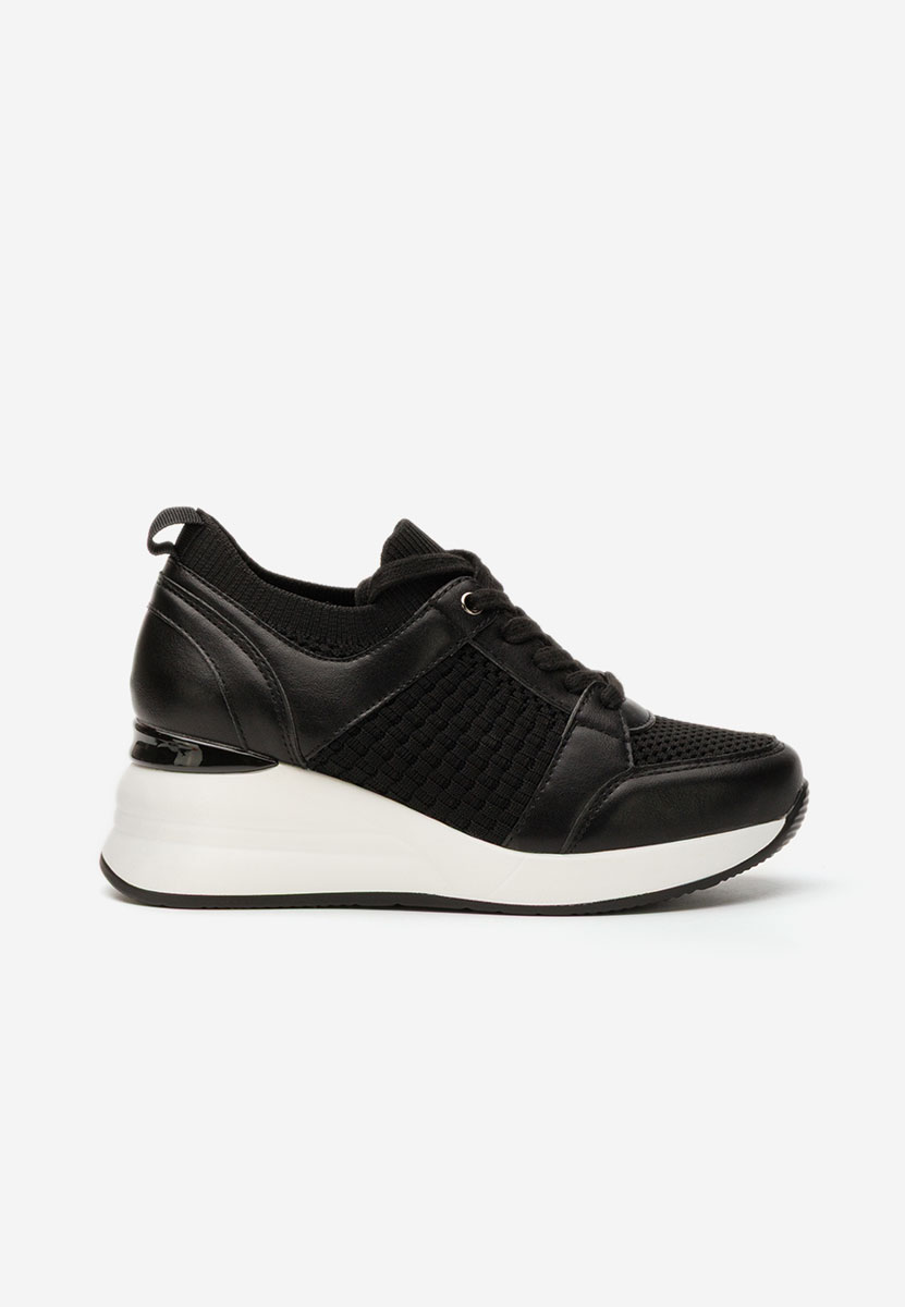 Sneakers με πλατφόρμα Ellsa μαύρα