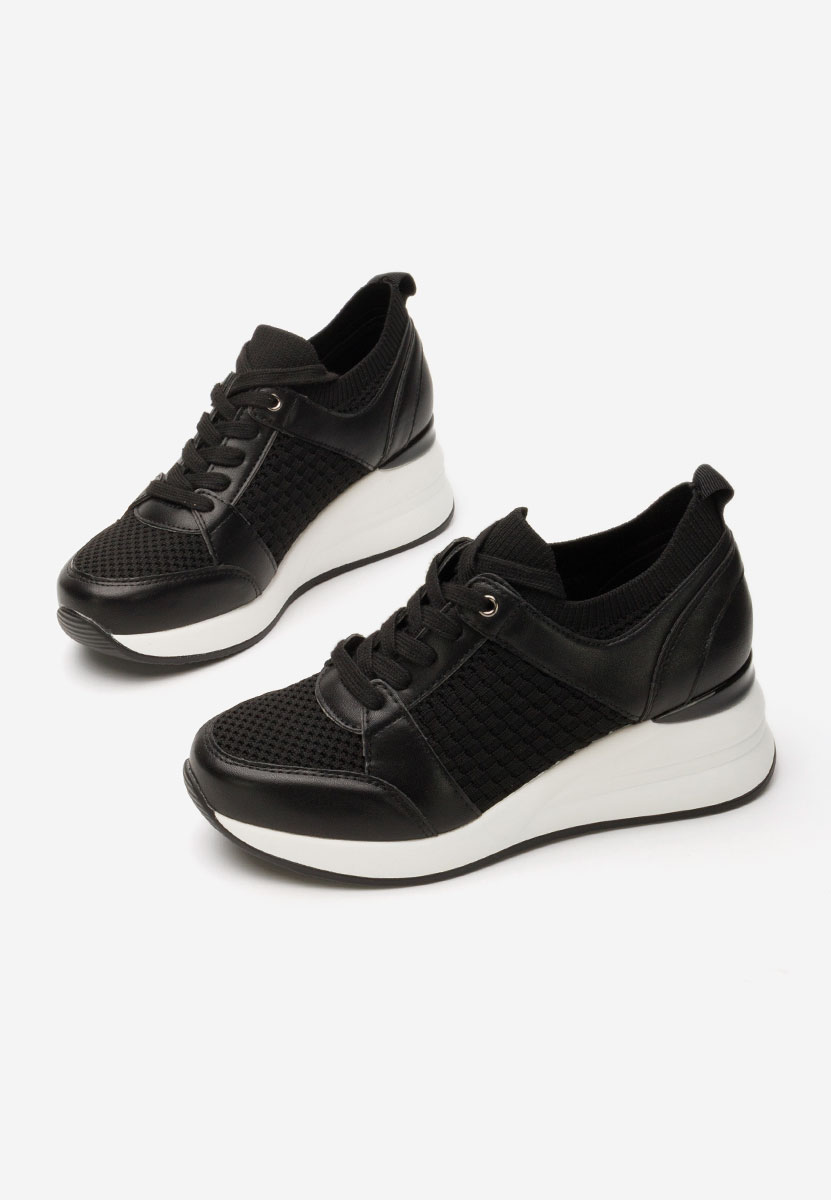 Sneakers με πλατφόρμα Ellsa μαύρα