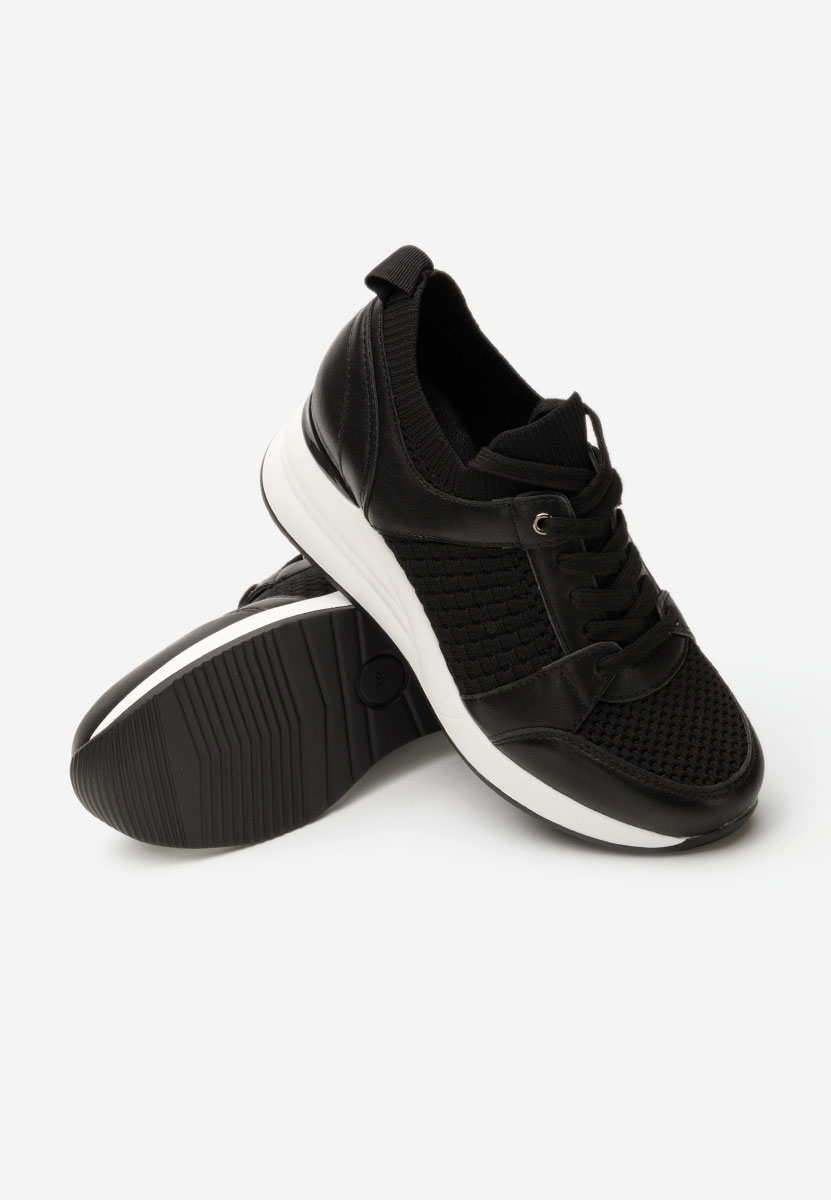 Sneakers με πλατφόρμα Ellsa μαύρα