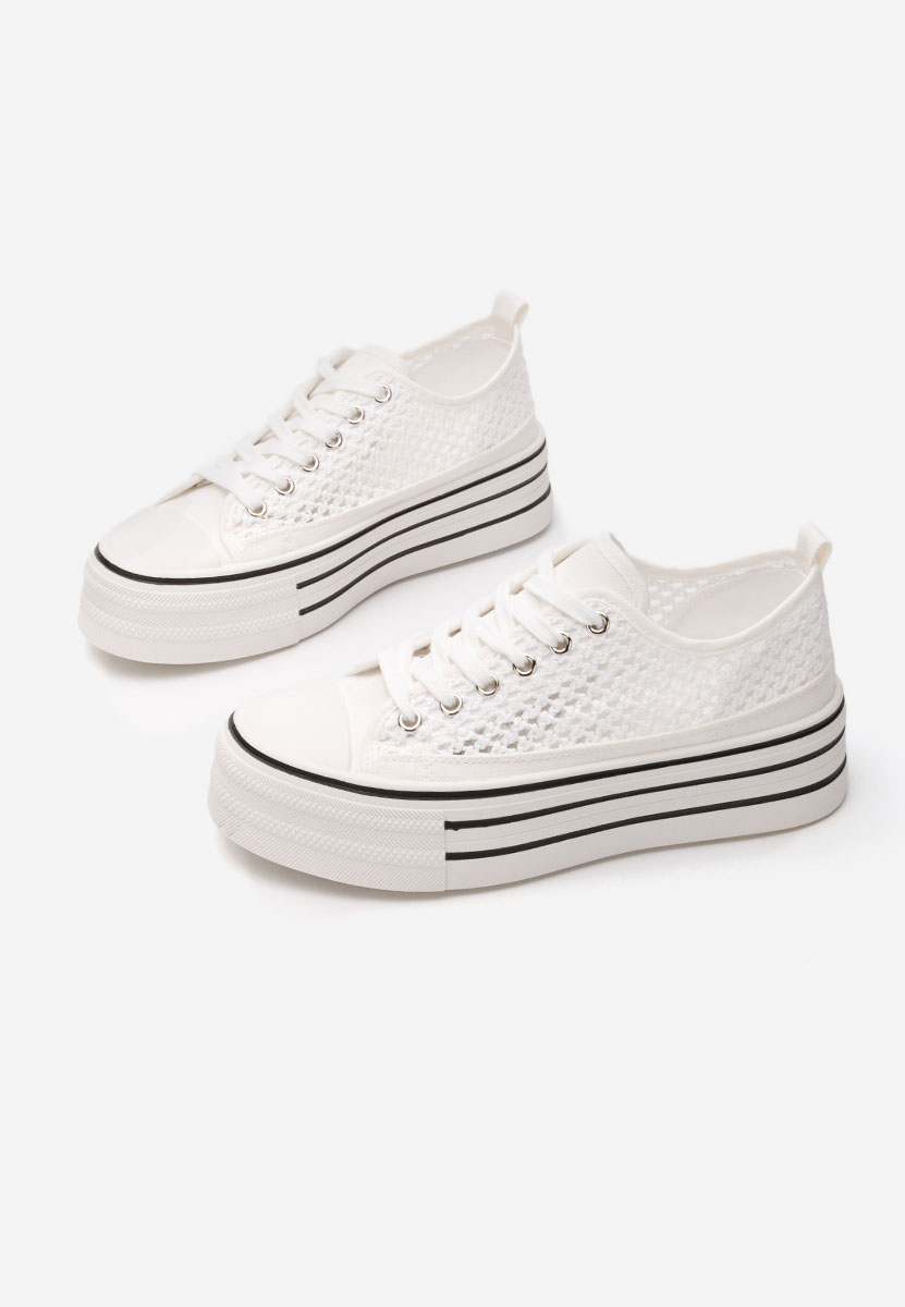 Γυναικεία sneakers Ellaris λευκά