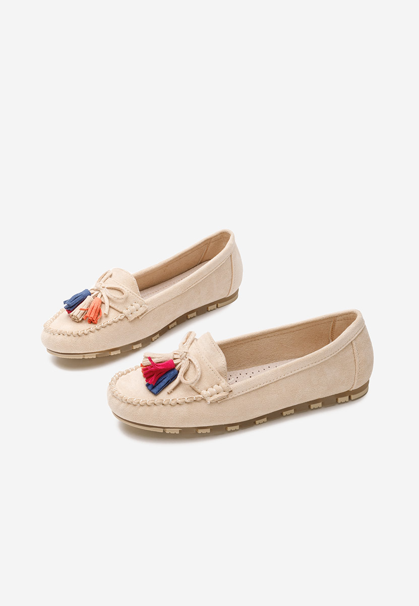 Μοκασίνια γυναικεια Prestia μπεζ