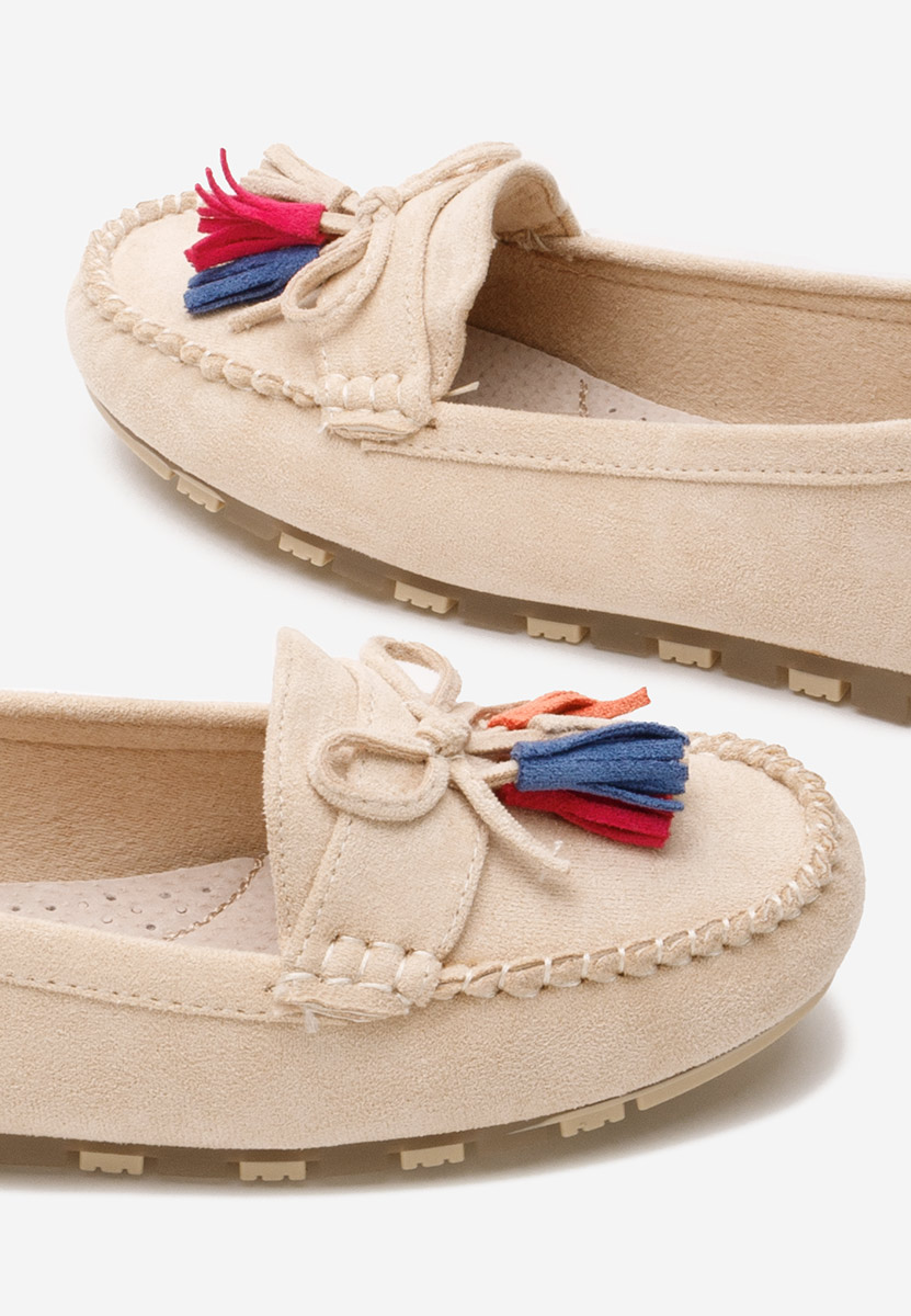 Μοκασίνια γυναικεια Prestia μπεζ