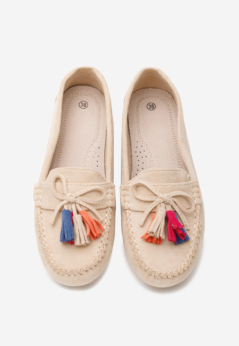 Μοκασίνια γυναικεια Prestia μπεζ