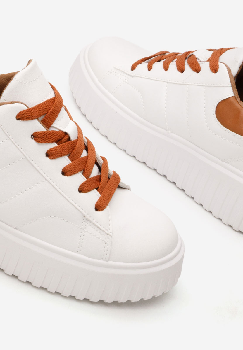 Sneakers με πλατφόρμα Raula λευκά