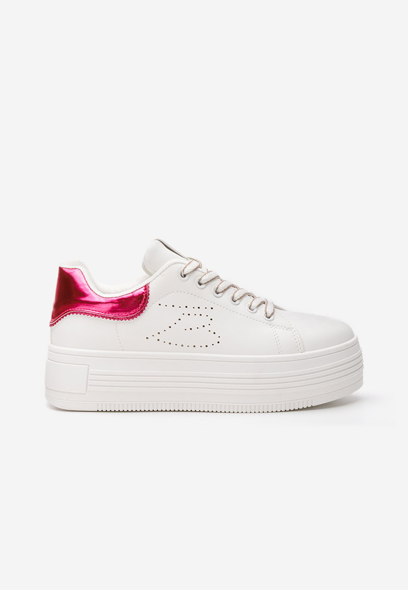 Sneakers με πλατφόρμα Sellena λευκά