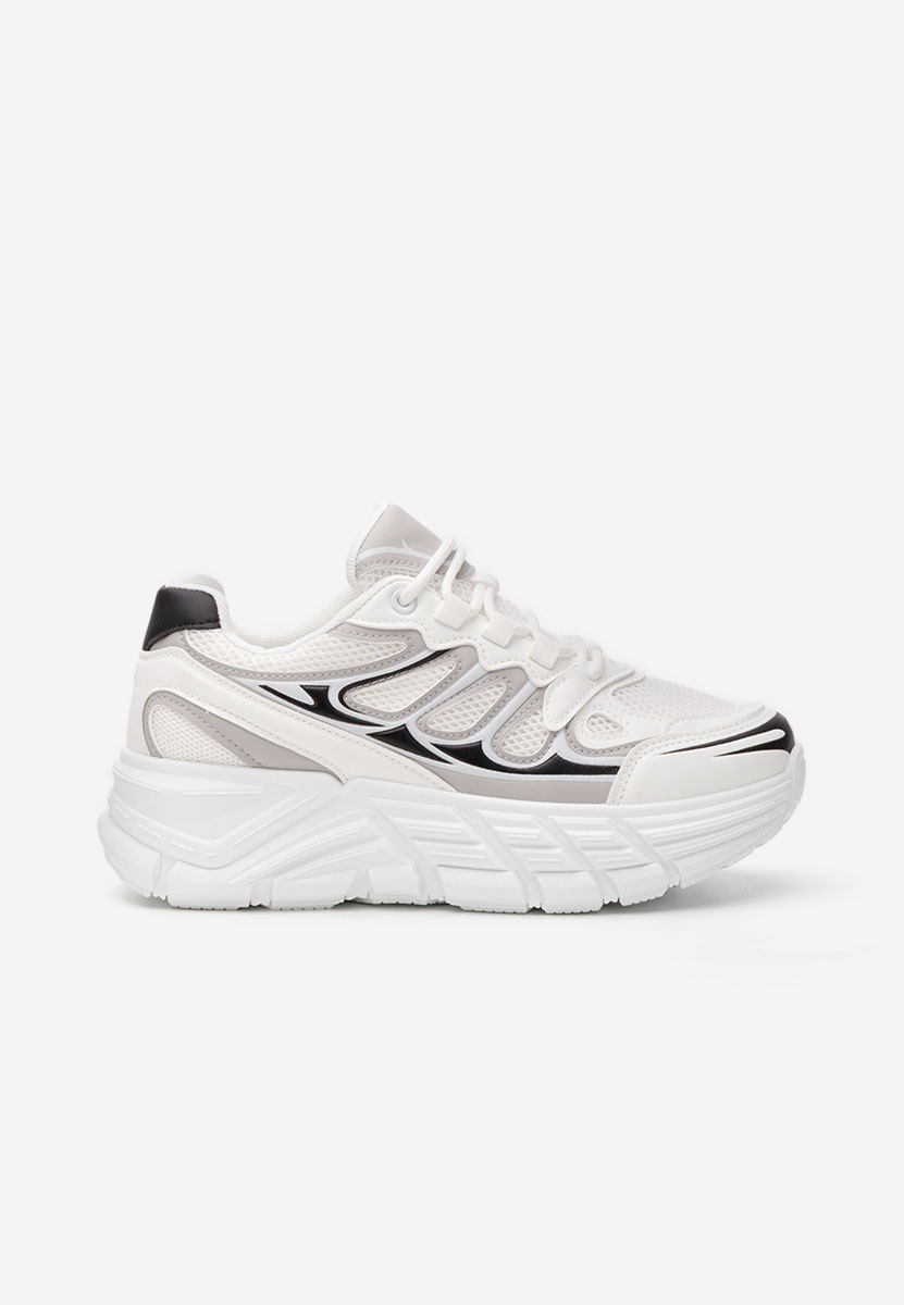 Sneakers με πλατφόρμα Amberly λευκά