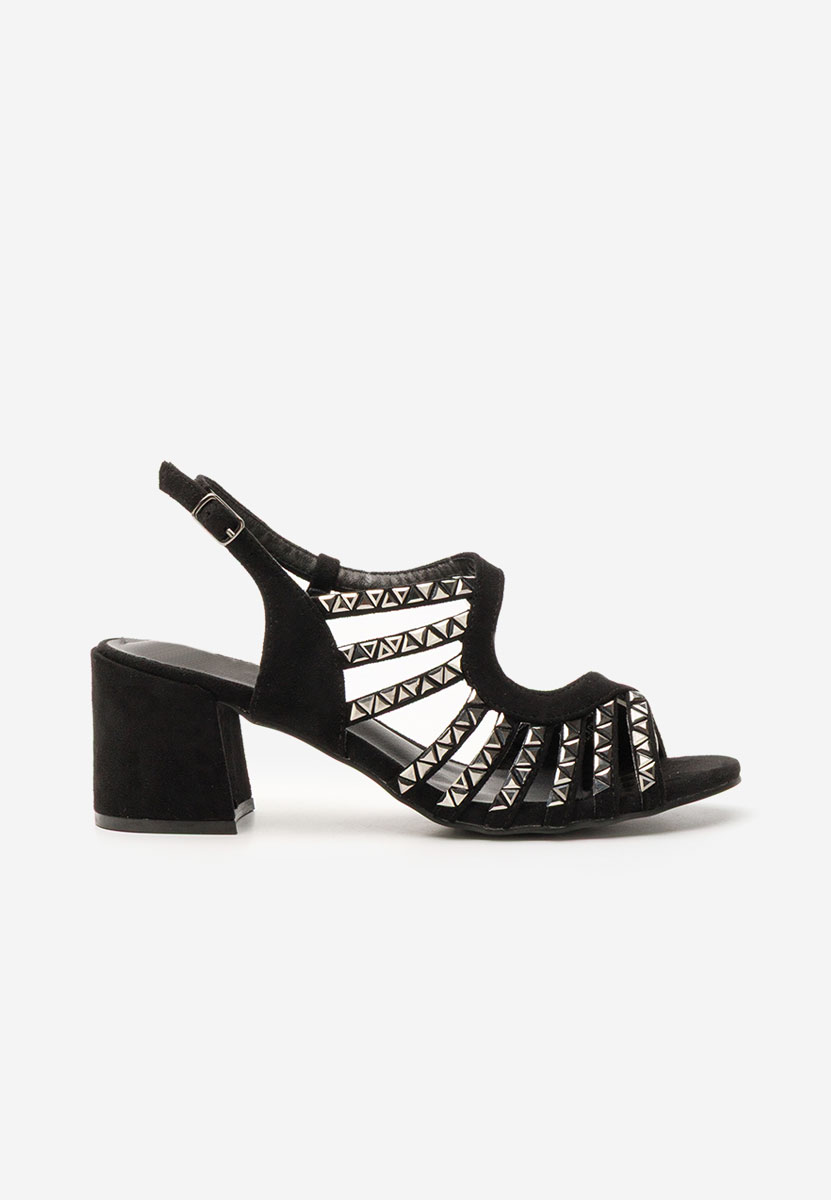 Πέδιλα με χοντρο τακουνι Margarita Μαύρα