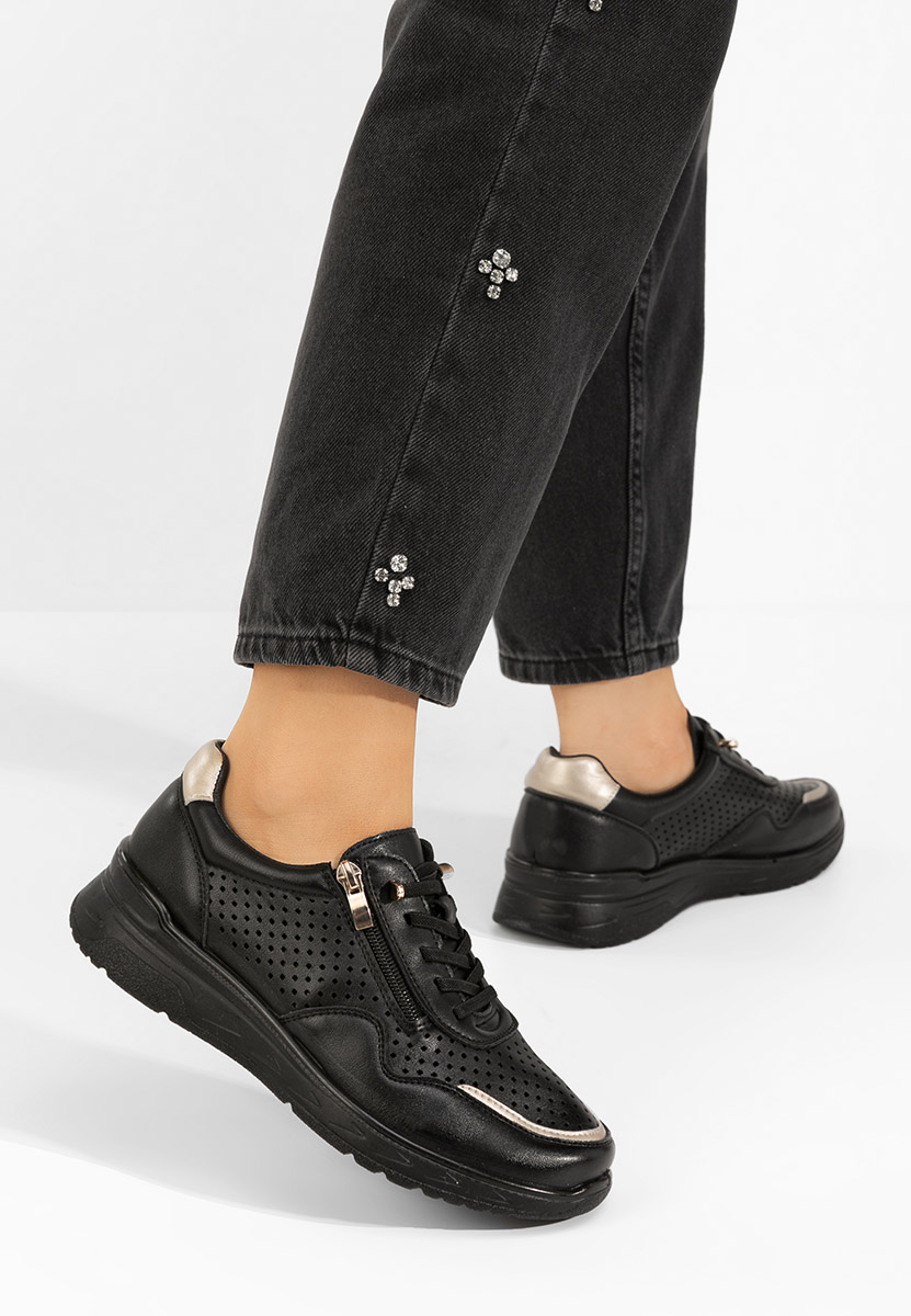 Sneakers γυναικεια Vernisa μαύρα
