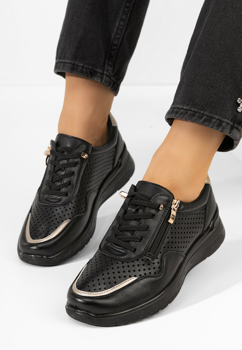 Sneakers γυναικεια Vernisa μαύρα