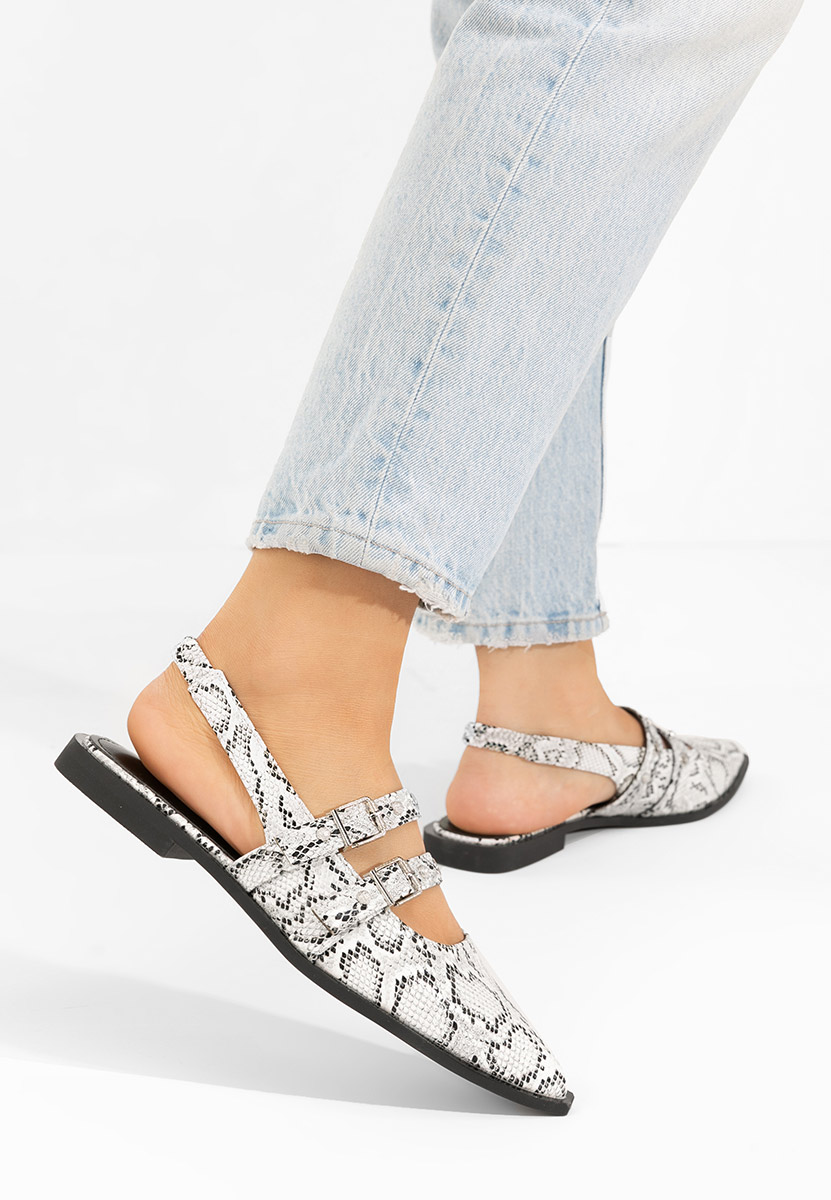 Γόβες slingback Mathylda snake