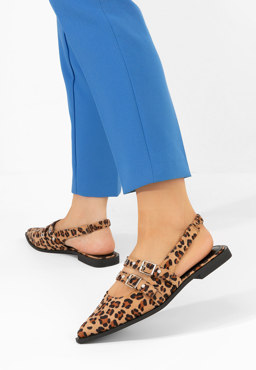 Γόβες slingback Mathylda λεοπαρ