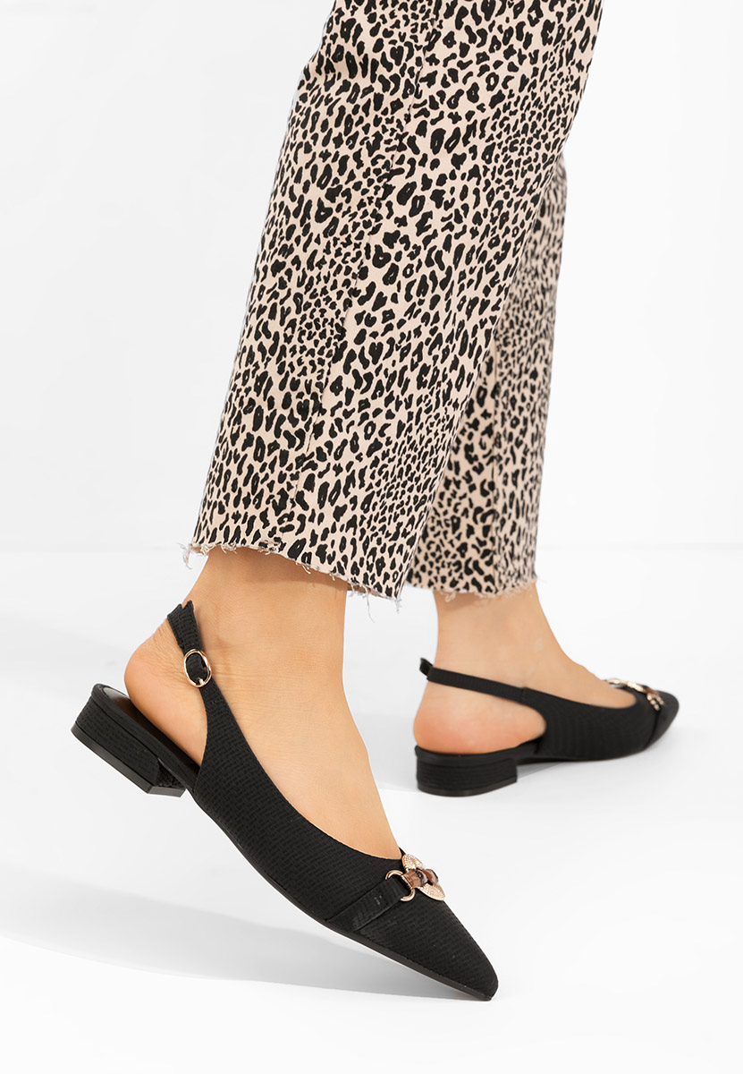 Γόβες slingback Antonietta μαύρα