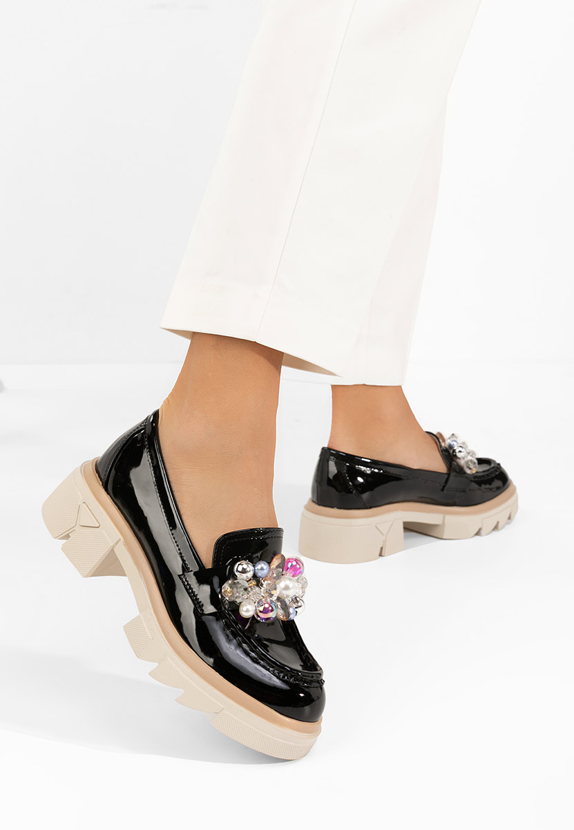 Loafers γυναικεια Lerina V4 μαύρα