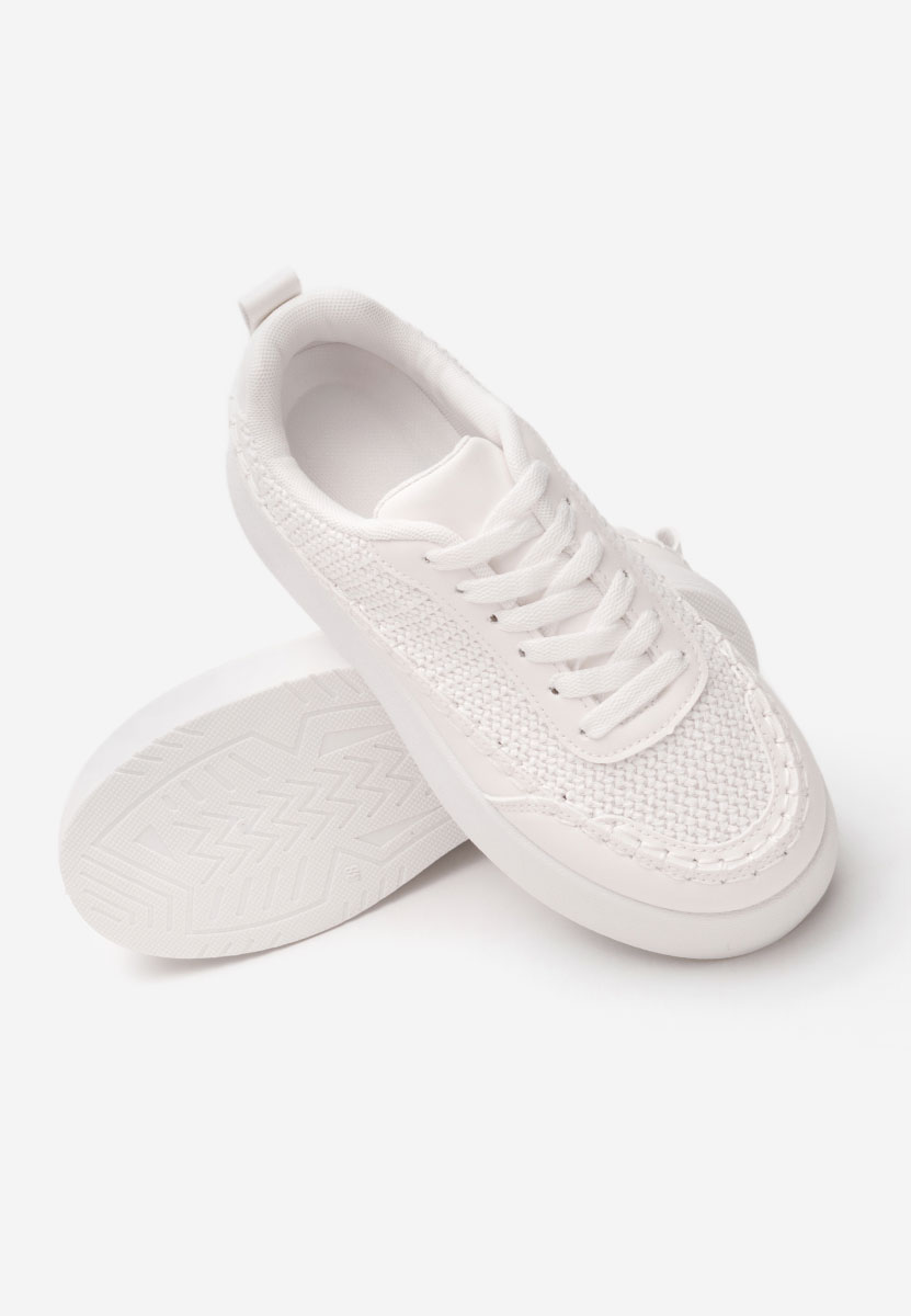 Sneakers με πλατφόρμα Cecila λευκά