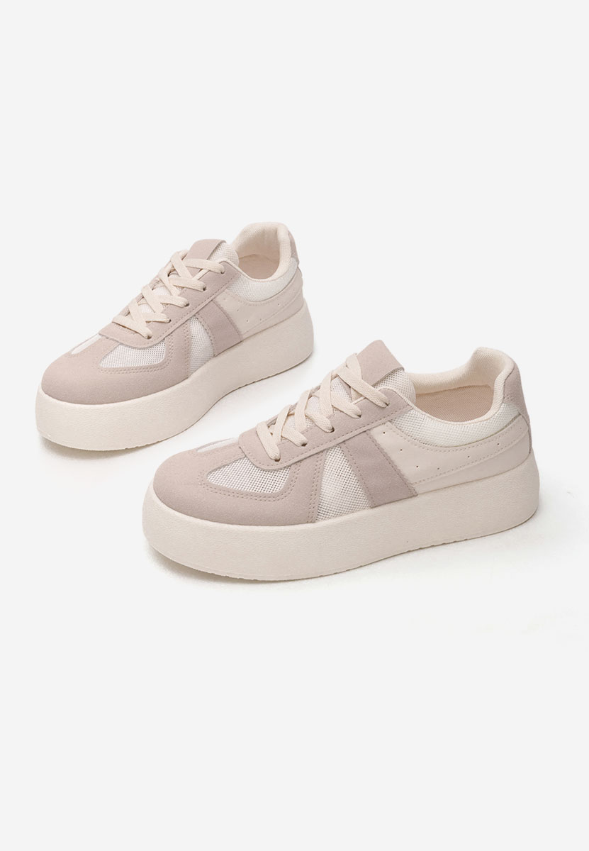 Sneakers με πλατφόρμα Fyonna μπεζ