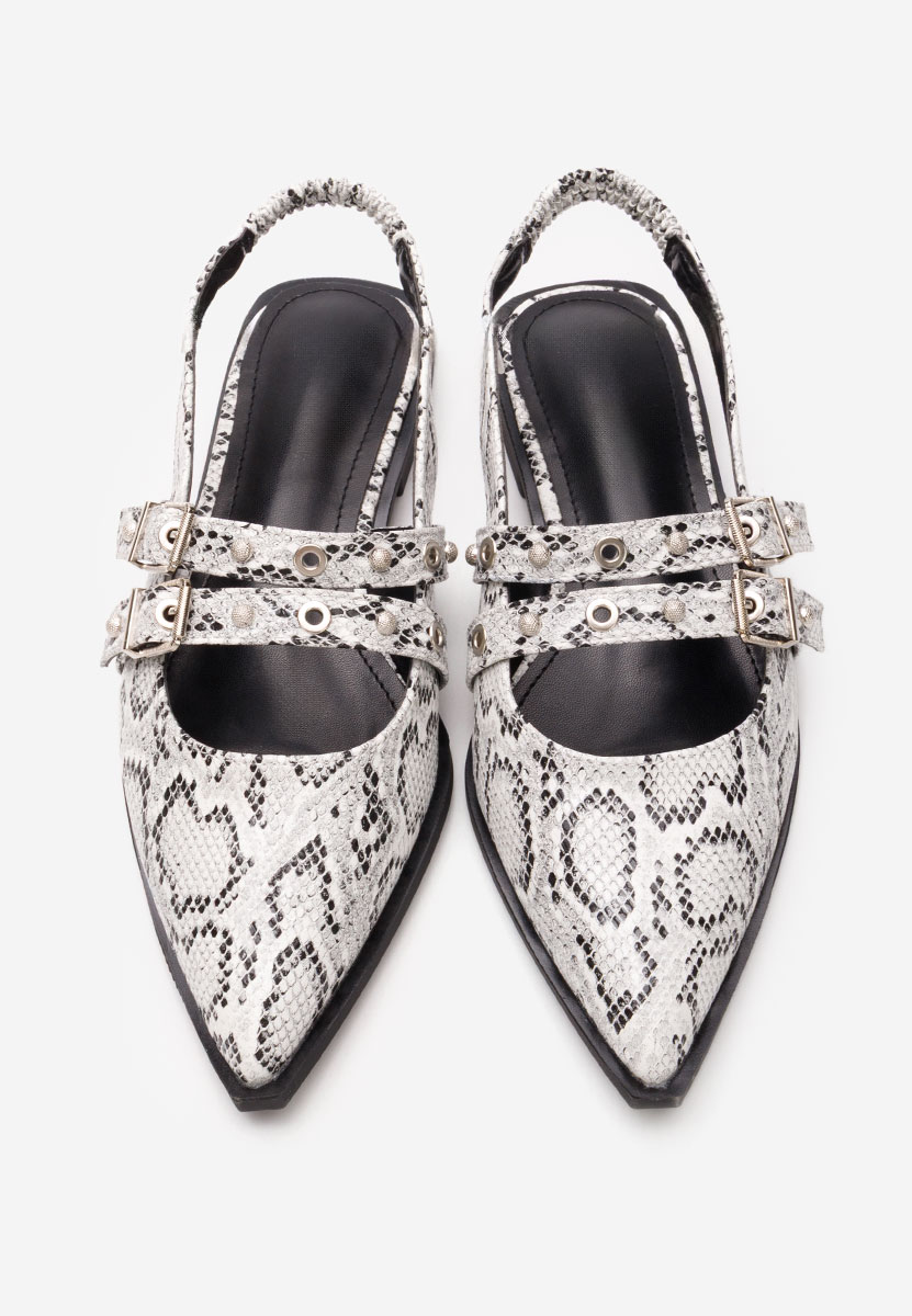 Γόβες slingback Mathylda snake
