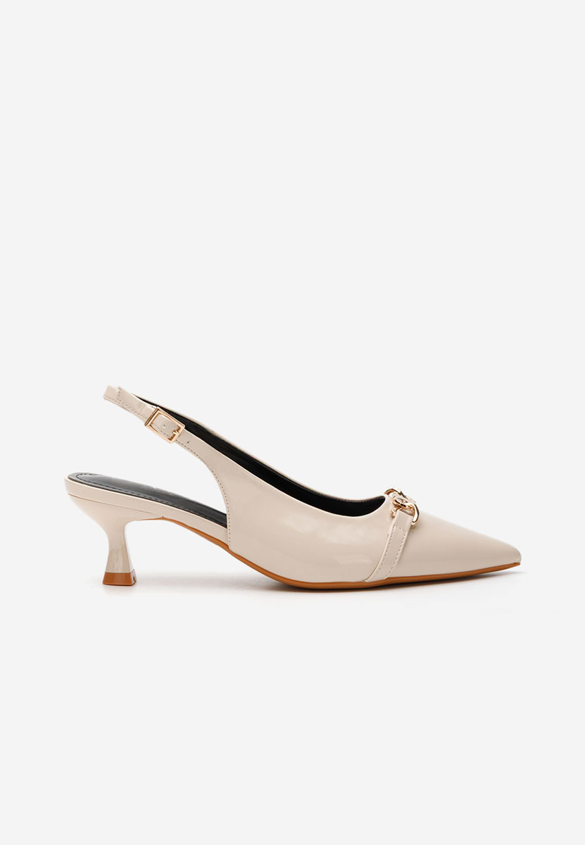 Γόβες slingback Krisina μπεζ