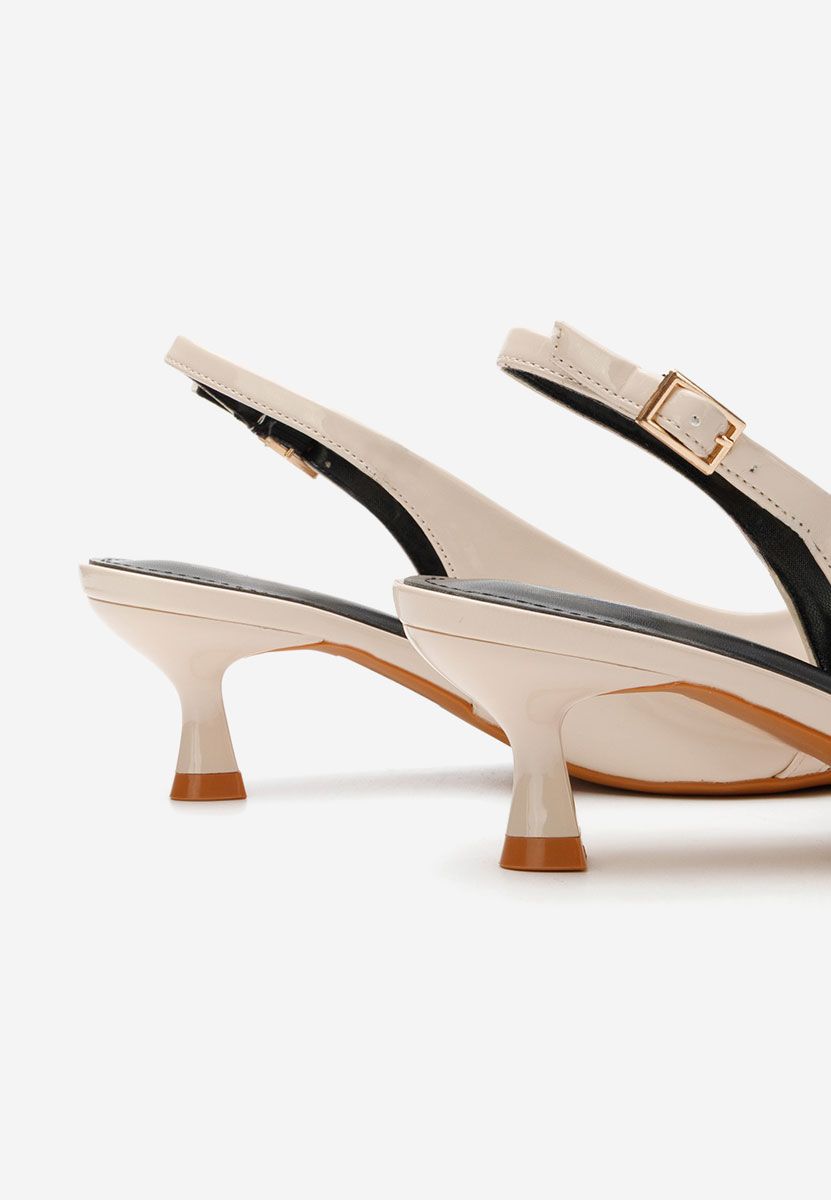 Γόβες slingback Krisina μπεζ