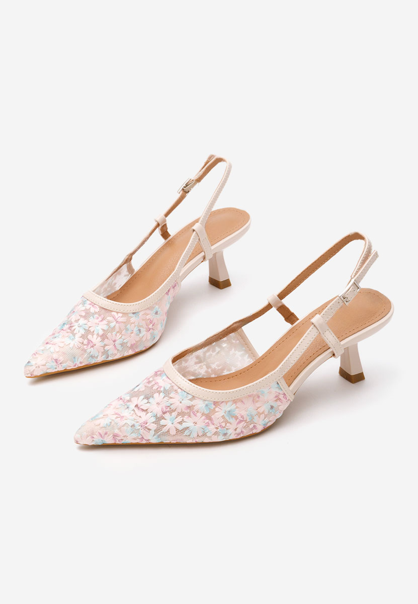 Γόβες slingback Adelicya ροζ