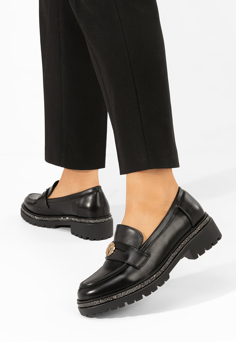 Loafers γυναικεια Sharyana μαύρα