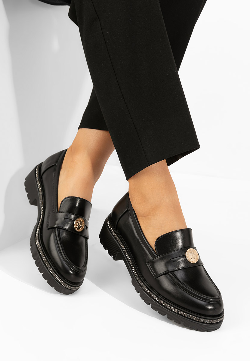 Loafers γυναικεια Sharyana μαύρα