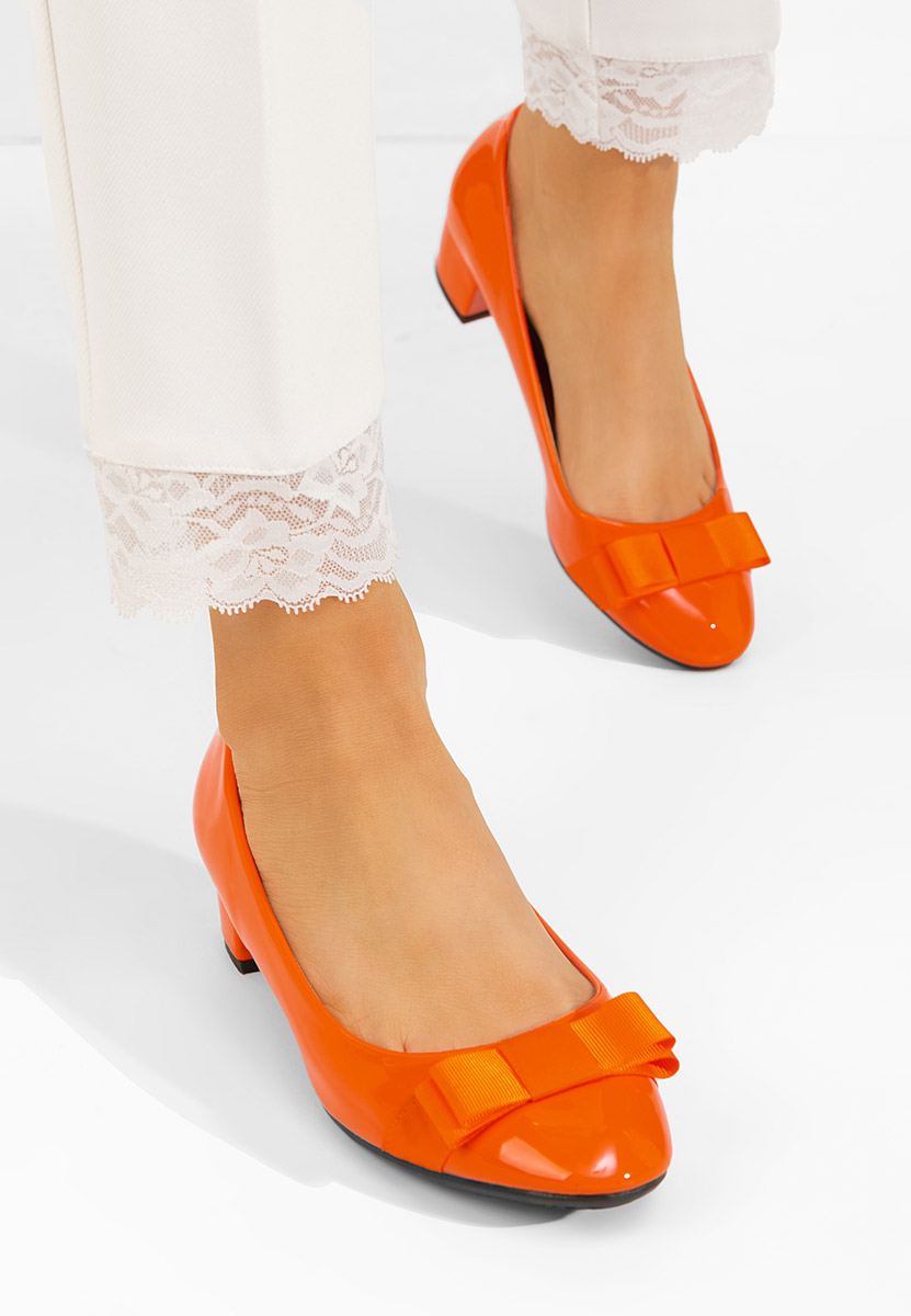 Γόβες με χαμηλό τακούνι Carasca V3 Πορτοκαλι