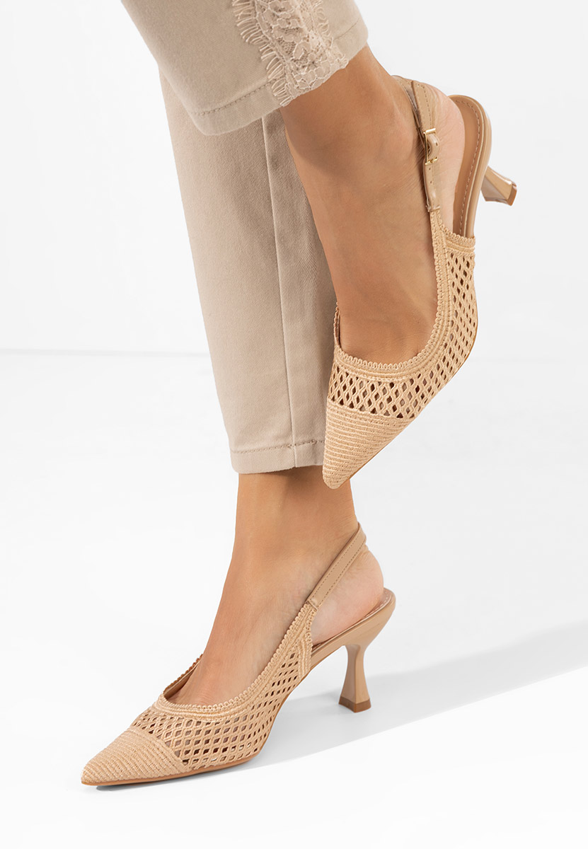 Γόβες slingback Deevina χακι