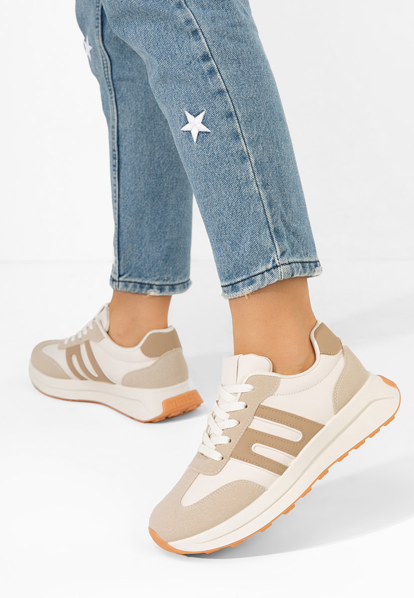 Sneakers γυναικεια Roksana V3 μπεζ