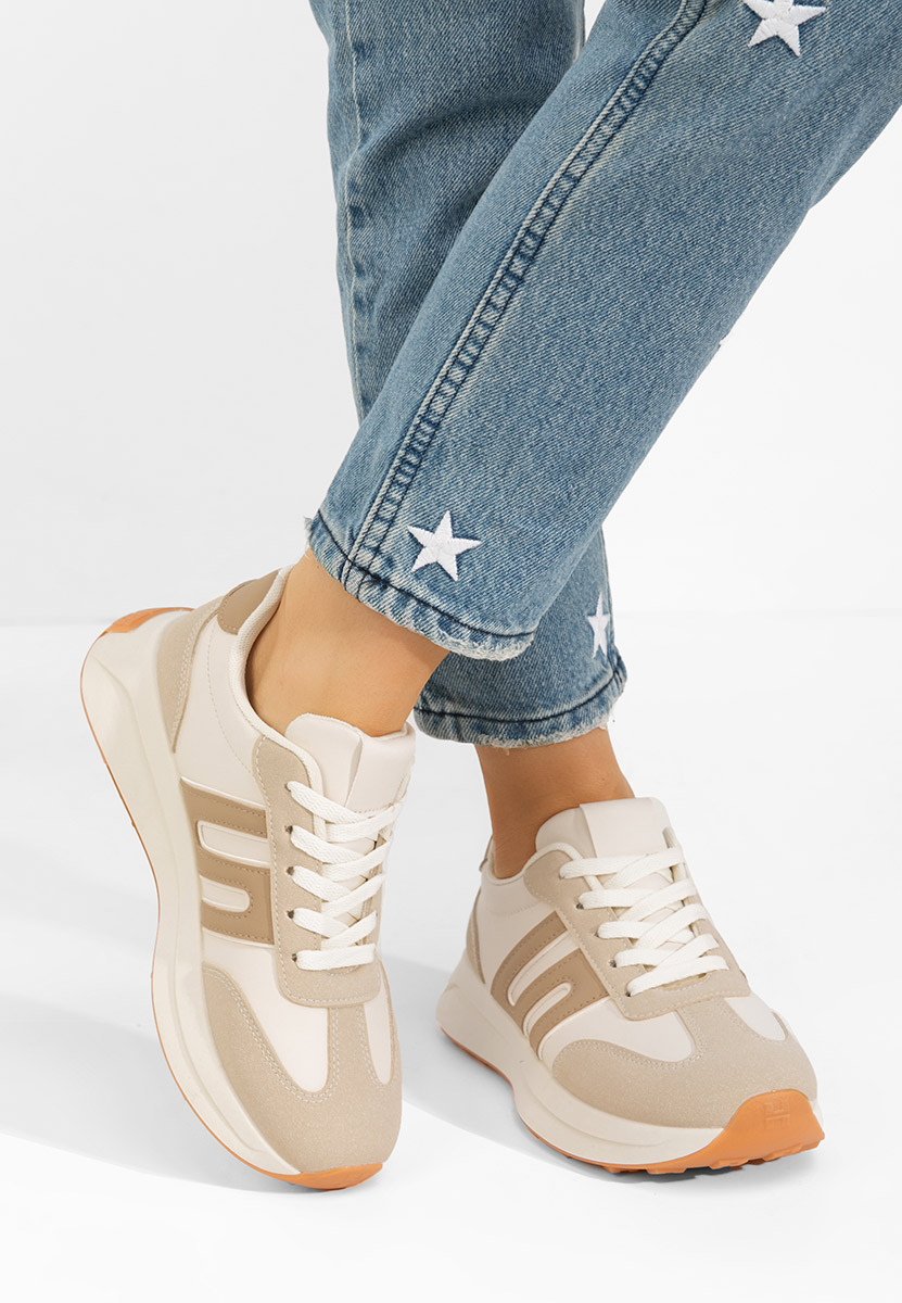 Sneakers γυναικεια Roksana V3 μπεζ
