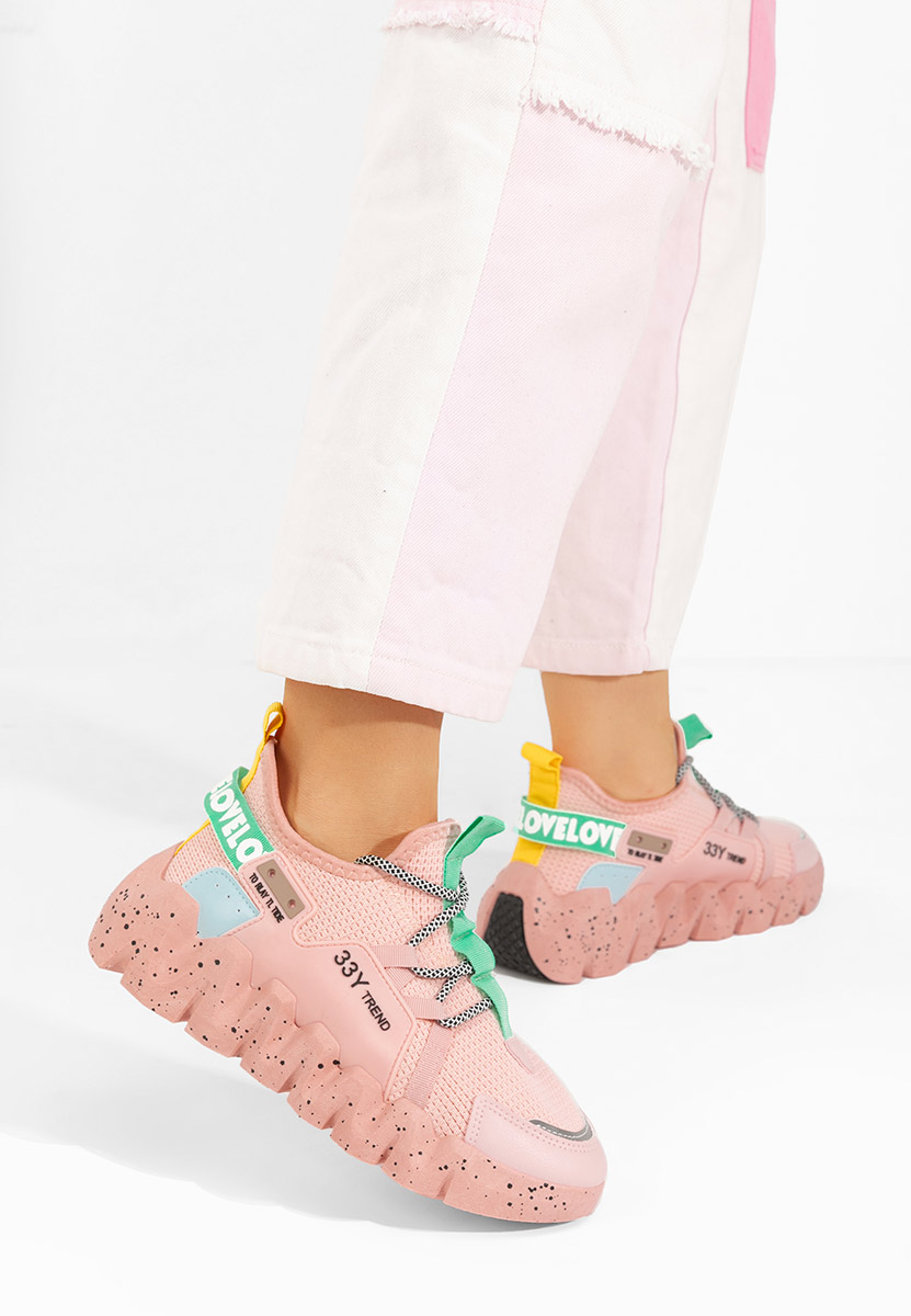 Sneakers γυναικεια Caledonia ροζ