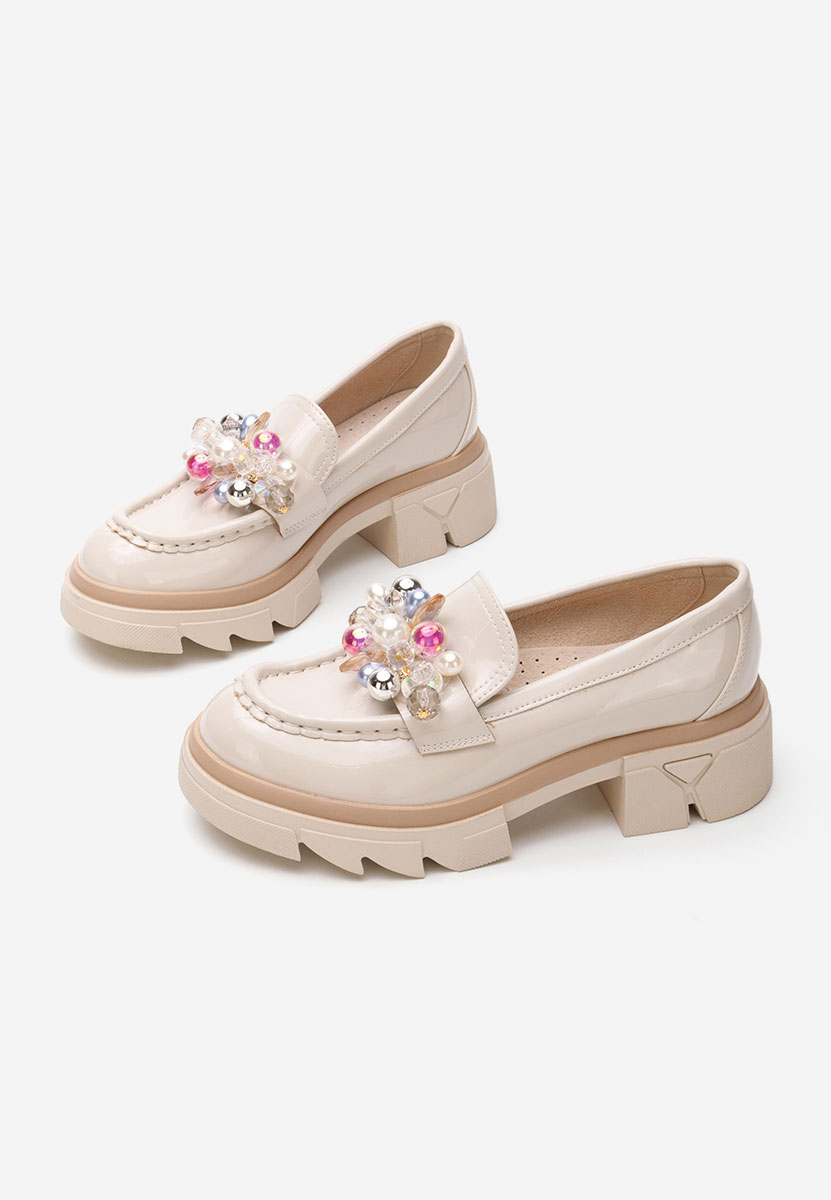 Loafers γυναικεια Lerina V4 μπεζ