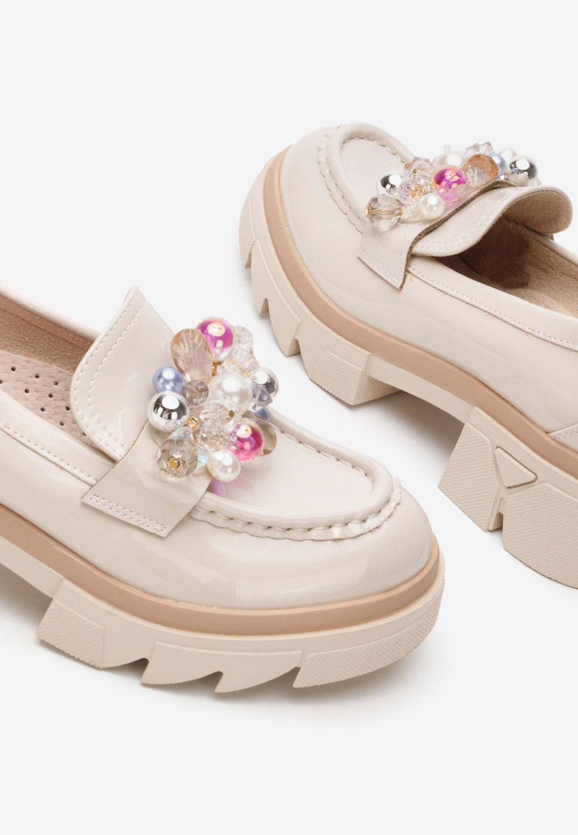 Loafers γυναικεια Lerina V4 μπεζ