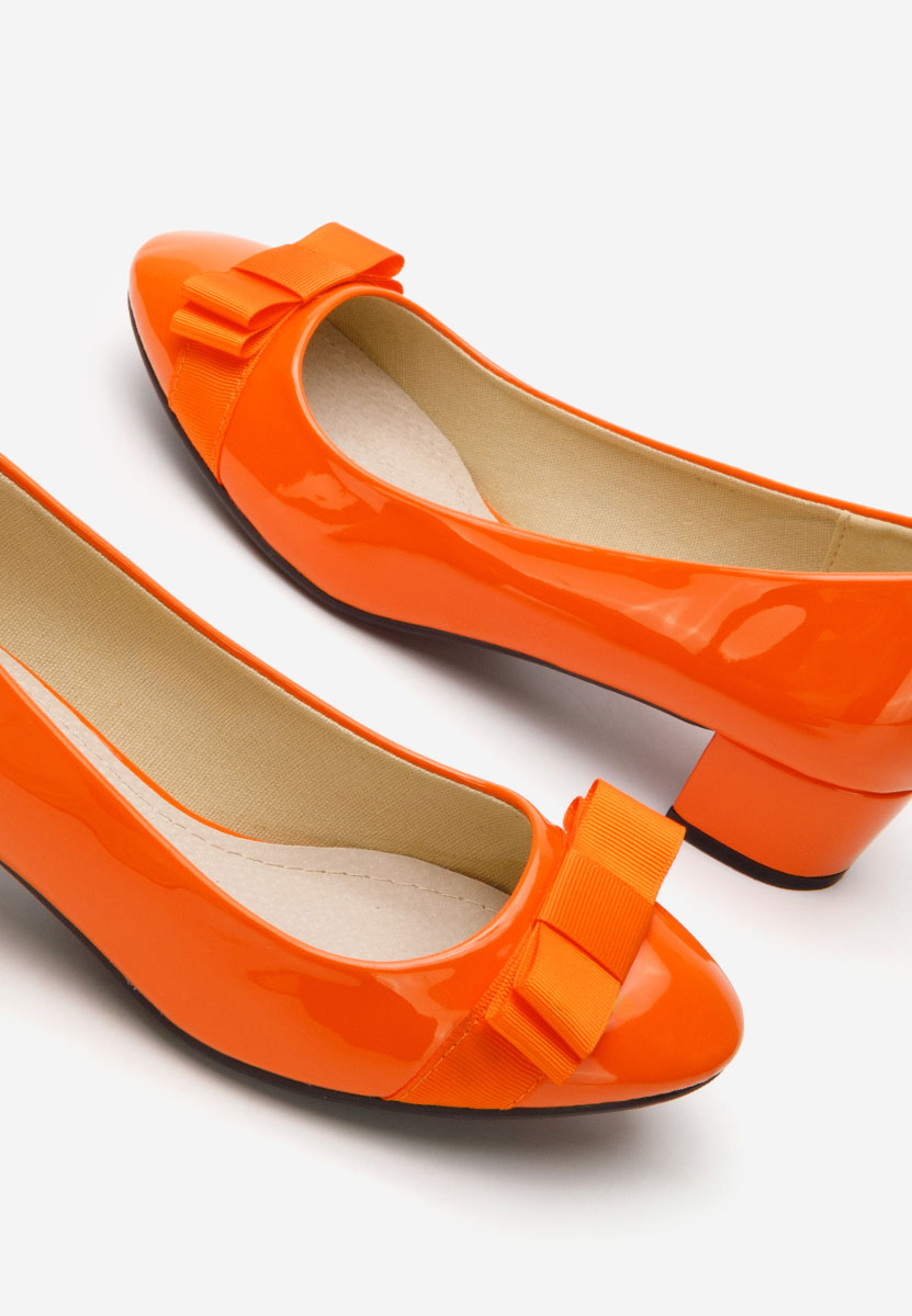 Γόβες με χαμηλό τακούνι Carasca V3 Πορτοκαλι