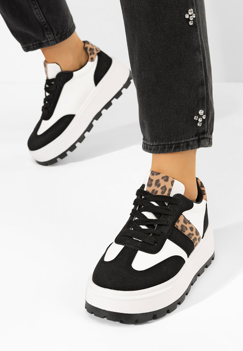 Sneakers με πλατφόρμα Estephany μαύρα