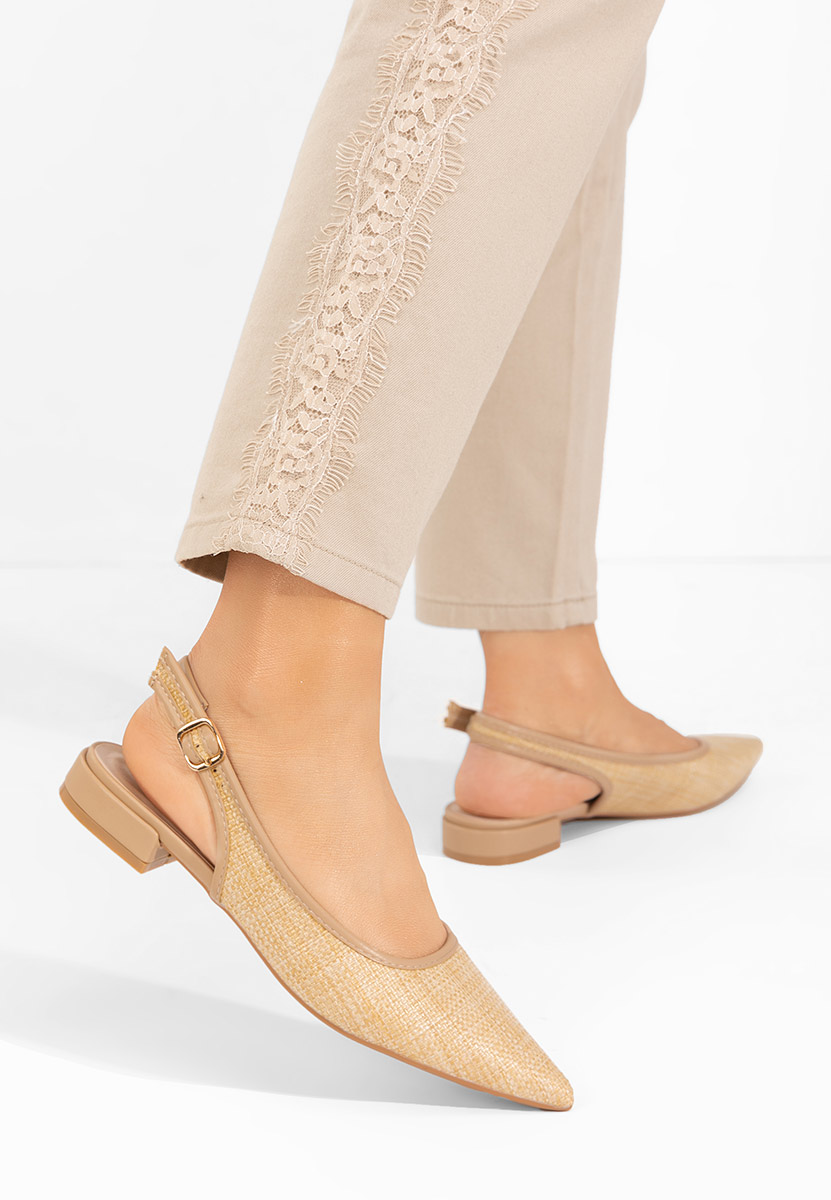 Γόβες slingback Kattina χακι