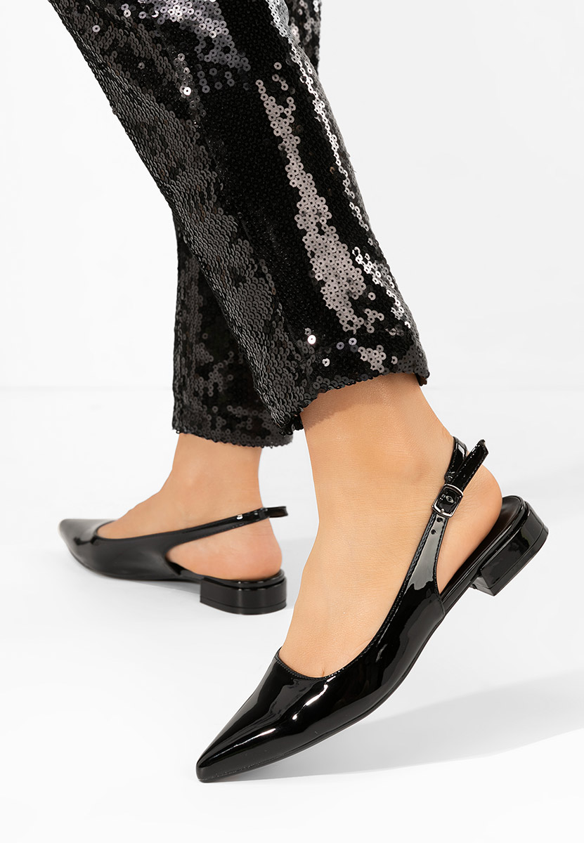 Γόβες slingback Danya μαύρα