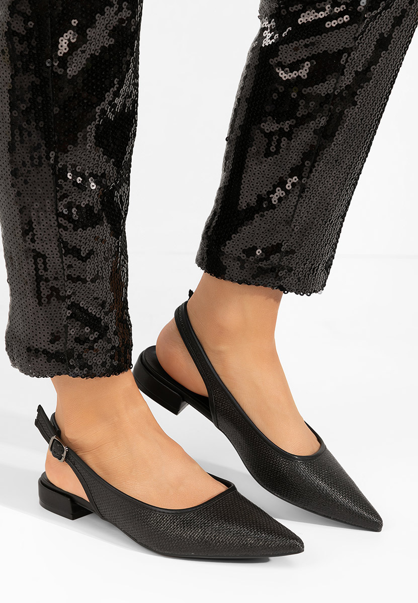 Γόβες slingback Kattina μαύρα