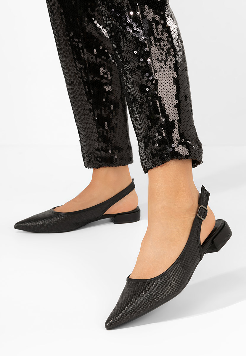 Γόβες slingback Kattina μαύρα