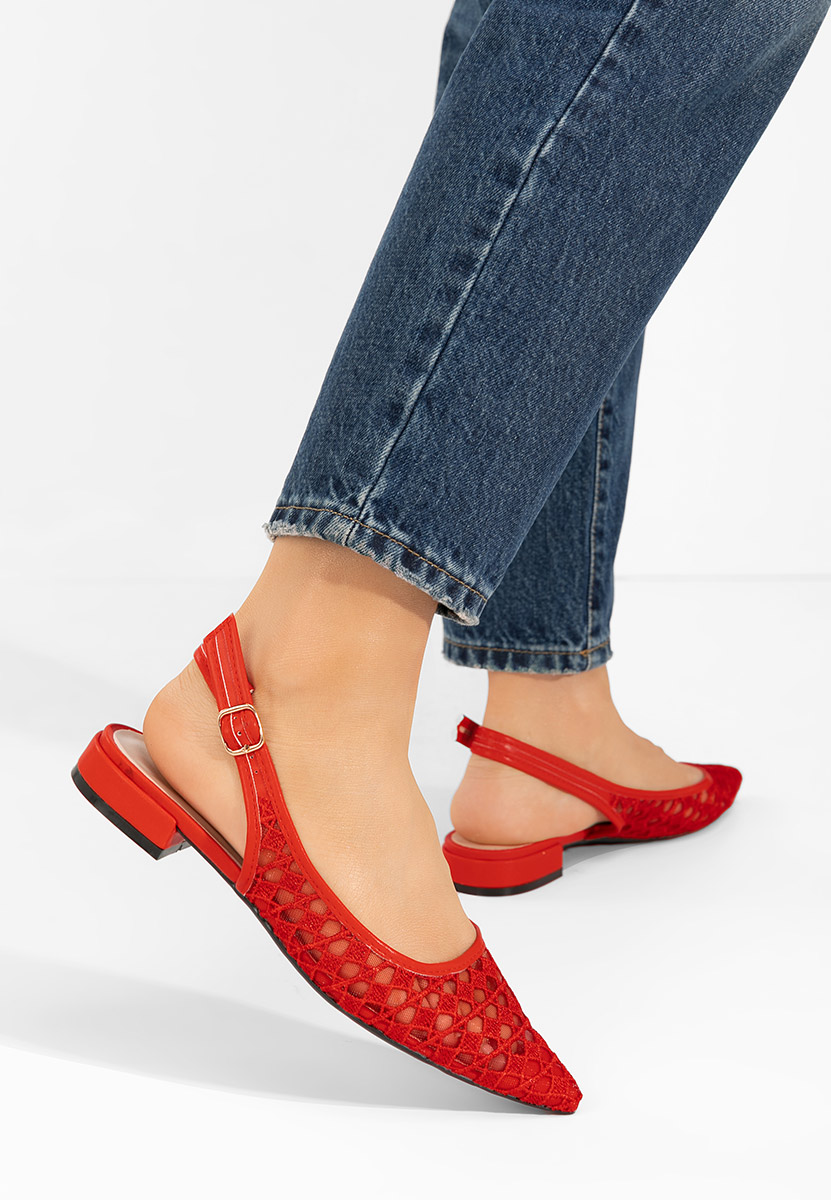 Γόβες slingback Alysya κοκκινο