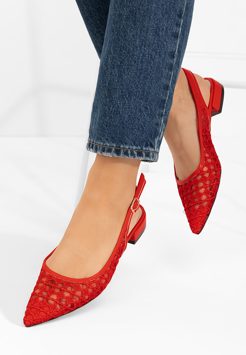 Γόβες slingback Alysya κοκκινο