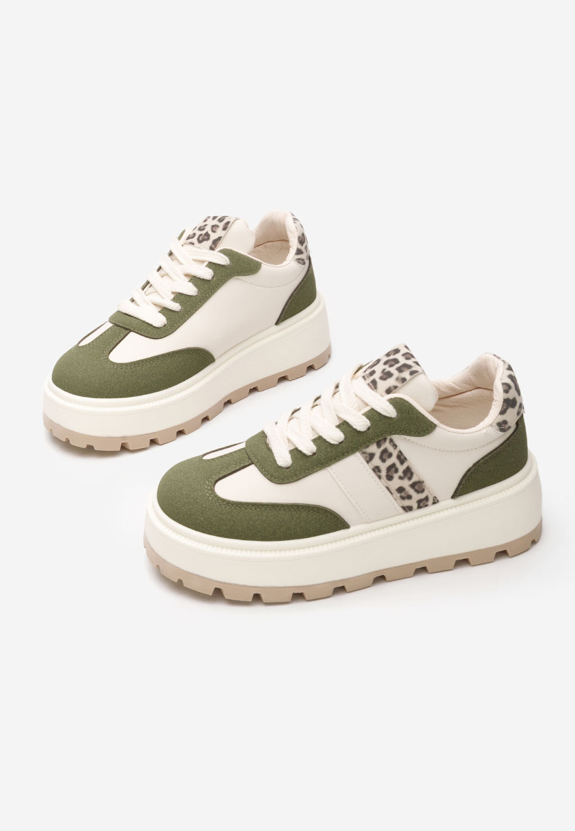 Sneakers με πλατφόρμα Estephany πρασινο Sneakers με πλατφόρμα Estephany πρασινο