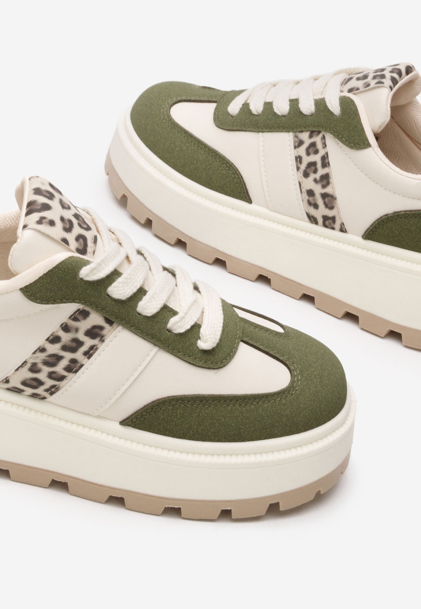 Sneakers με πλατφόρμα Estephany πρασινο Sneakers με πλατφόρμα Estephany πρασινο