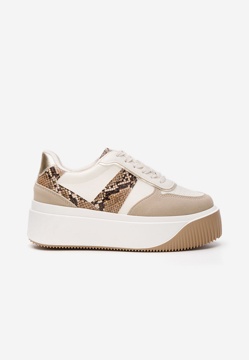 Sneakers με πλατφόρμα Selyana μπεζ