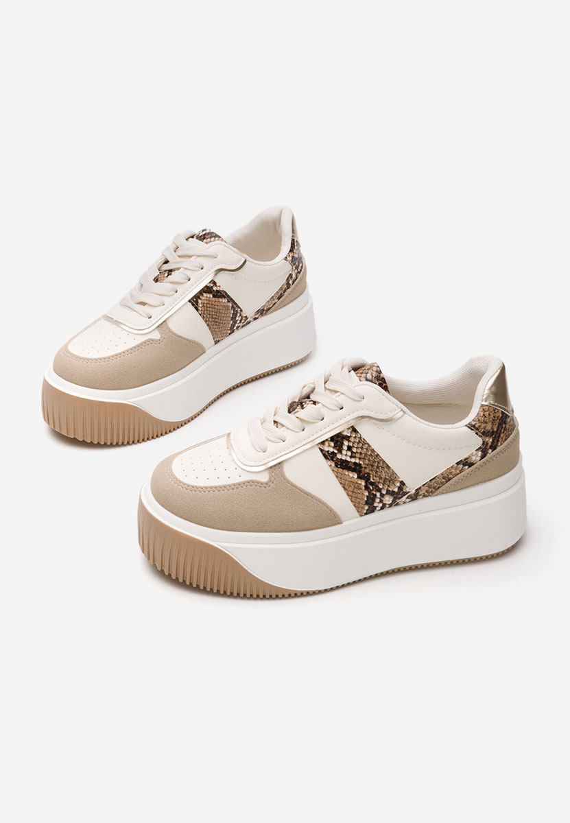 Sneakers με πλατφόρμα Selyana μπεζ