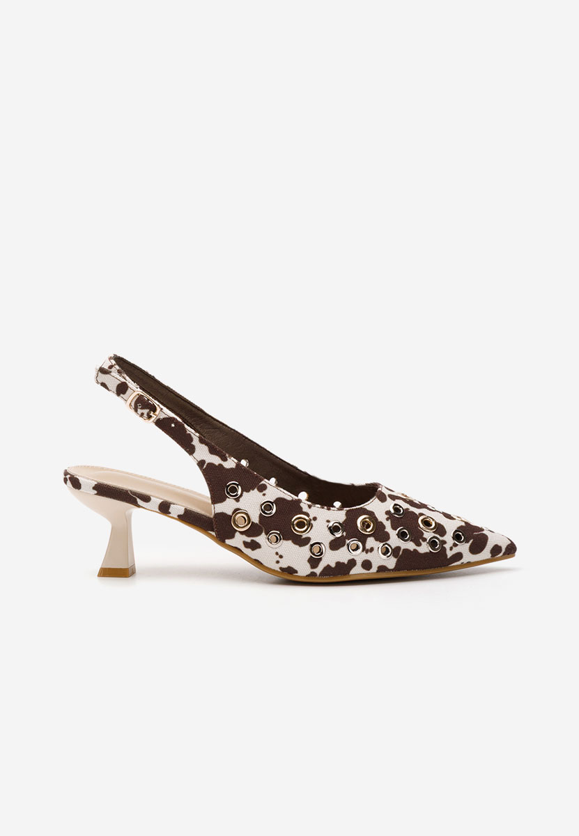 Γόβες slingback Laedi καφε