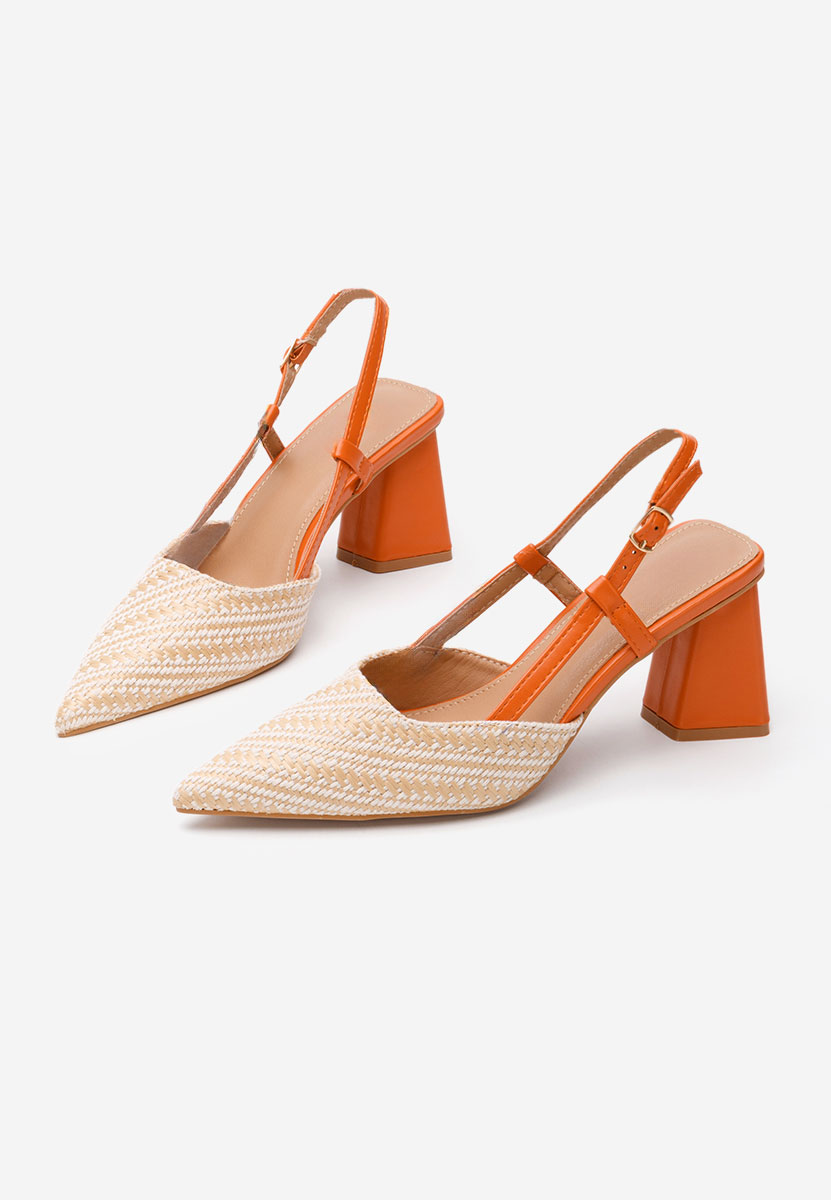 Γόβες slingback Monnyca V3 μπεζ