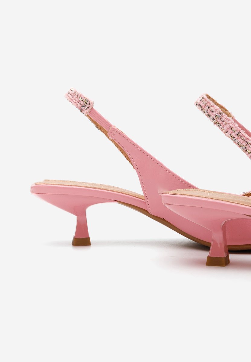 Γόβες slingback Danila ροζ