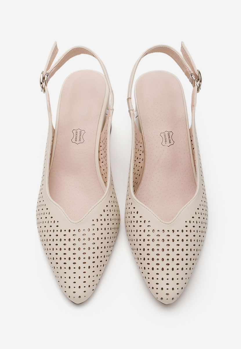 Γόβες slingback Fermina μπεζ
