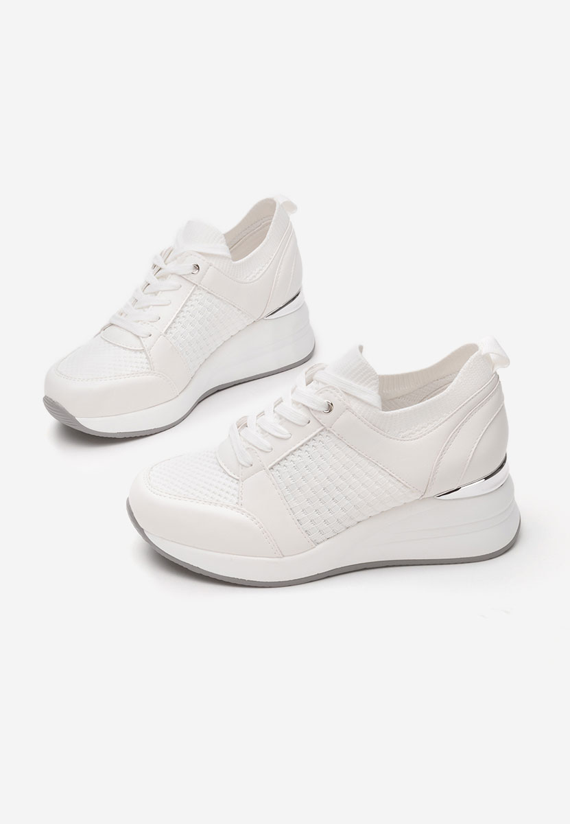 Sneakers με πλατφόρμα Ellsa V2 λευκά