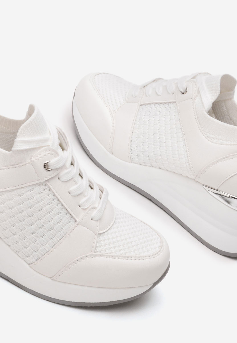 Sneakers με πλατφόρμα Ellsa V2 λευκά